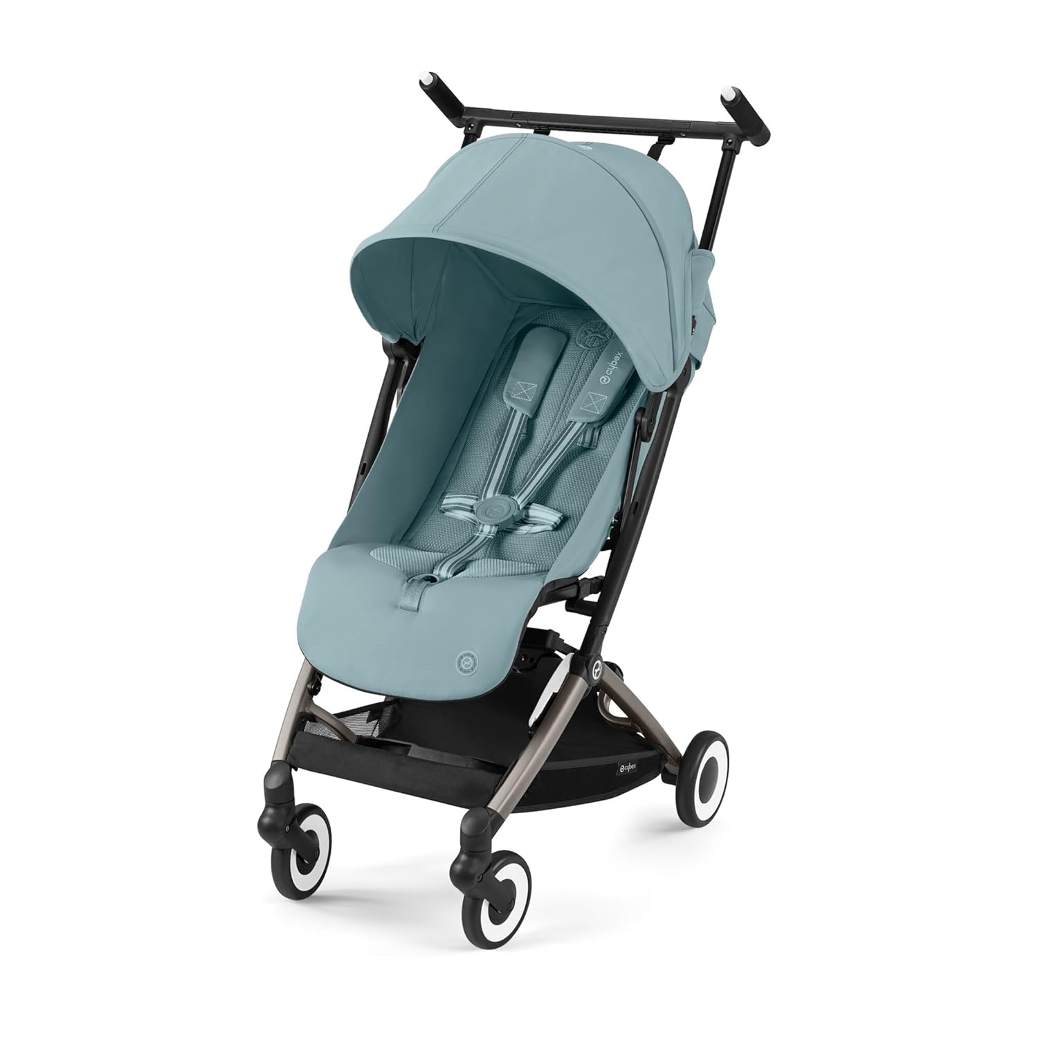 CYBEX Gold Kinderwagen Libelle mit One-Pull Harness, Von ca. 6 Monaten bis ca. 4 Jahre (max. 22 kg), Ultraleicht (nur 6 kg), Almond Beige (Beige mit taupefarbenem Rahmen) – Bild 15