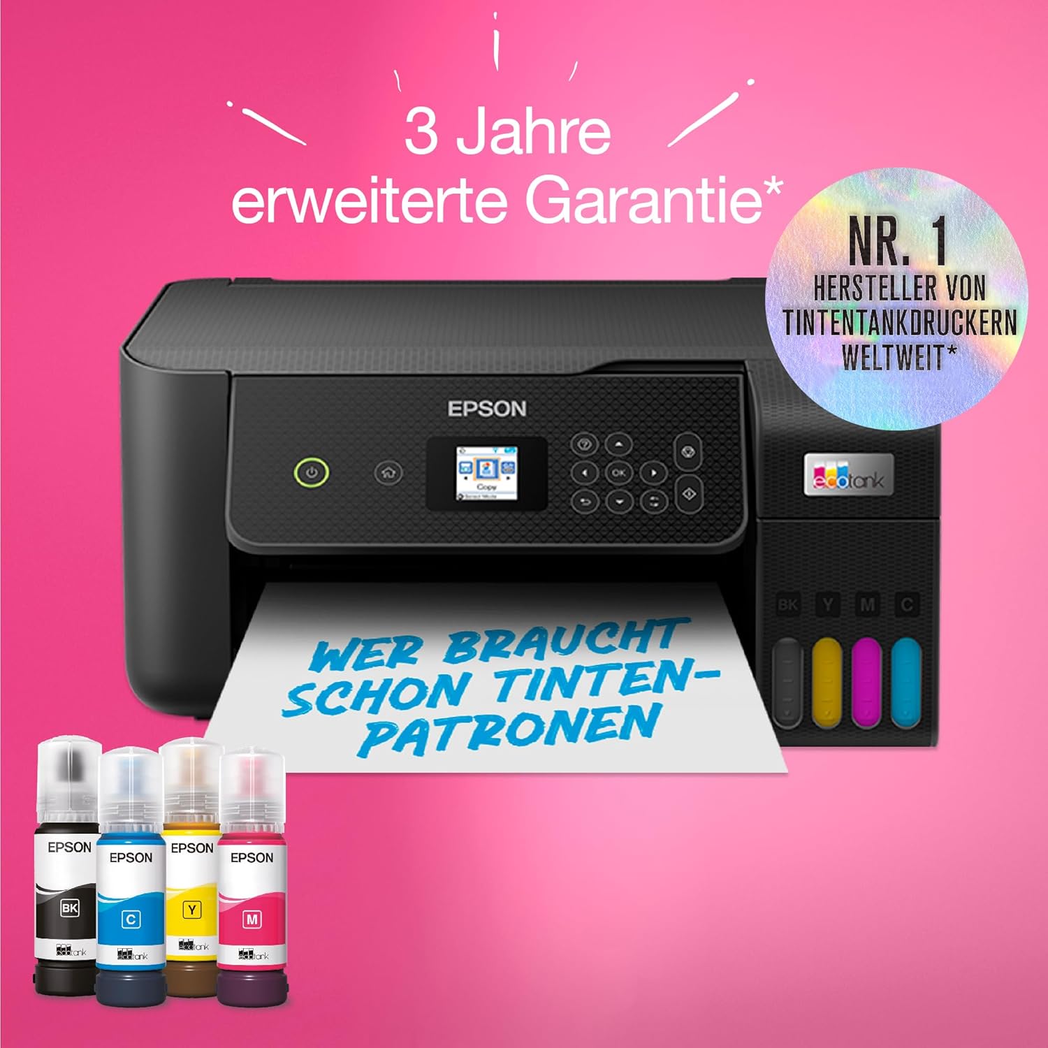 Epson EcoTank ET-2870 A4-Multifunktions-Wi-Fi-Tintentankdrucker, mit einem im Lieferumfang enthaltenen Vorrat an Tinten bis zu 3 Jahren – Bild 14