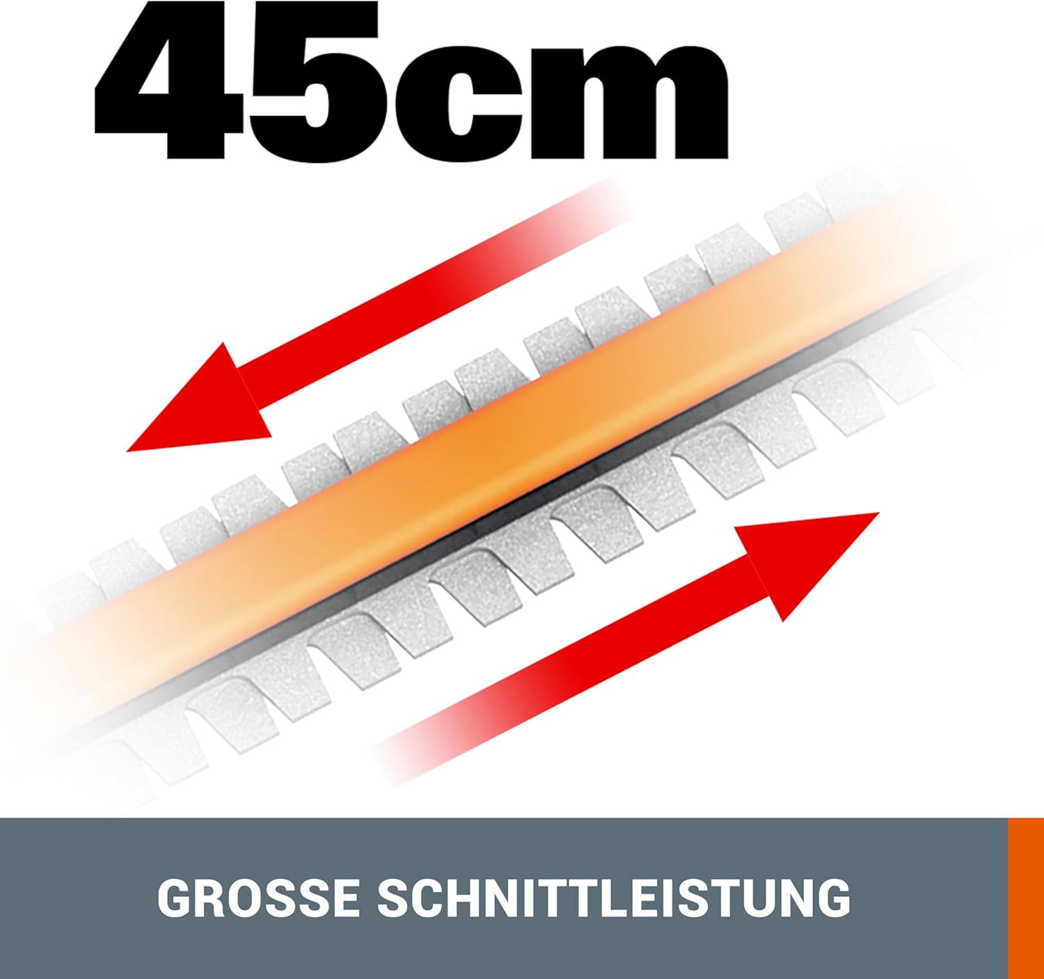 WORX WG252E.9 Akku Teleskop Heckenschere - 45cm Schnittbreite - 10-Fach Verstellbarer Teleskopstiel bis 3,20 Meter Hhe - PowerShare kompatibel - Ohne Akku & Ladegert – Bild 27