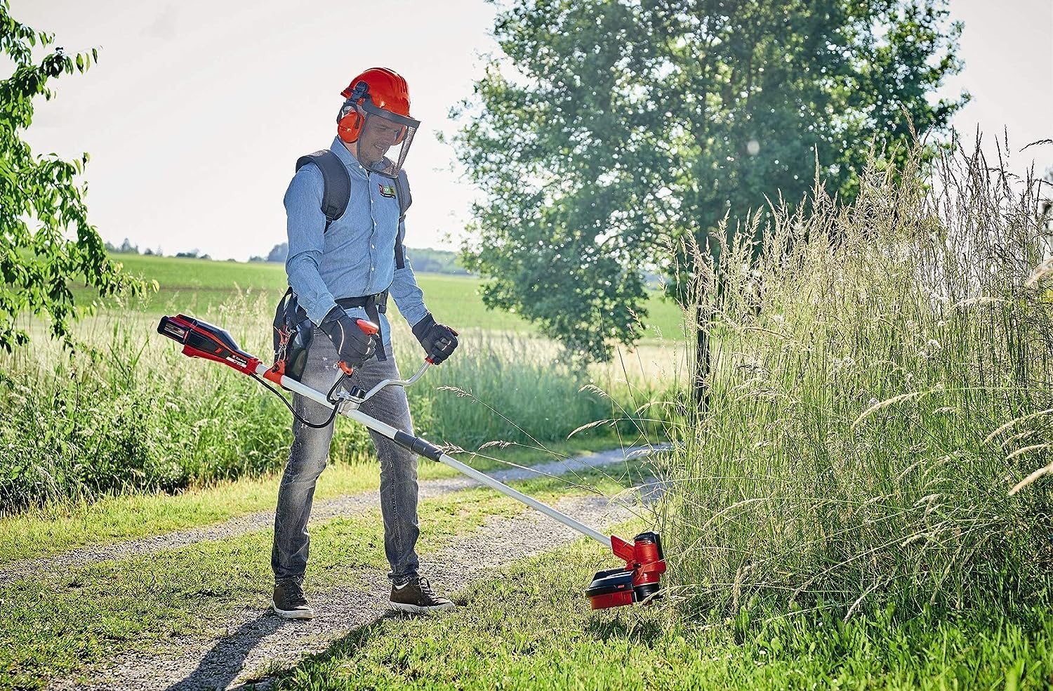 Einhell Akku-Sense AGILLO 18/200 Power X-Change (Lithium Ionen, 18V, 7.500 Umdrehungen/Min., Faden m. Tippautomatik/3-Zahn-Messer, Front-Motor, Bike-Handle, ohne Akku u. Ladegerät) – Bild 4