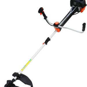FUXTEC Profi Benzin Motorsense FX-PS162 – Profisense mit 62ccm, Faden und Komfort-Tragegurt – Rasentrimmer mit Antivibrationssystem – 2-Takt Freischneider Fadenspule