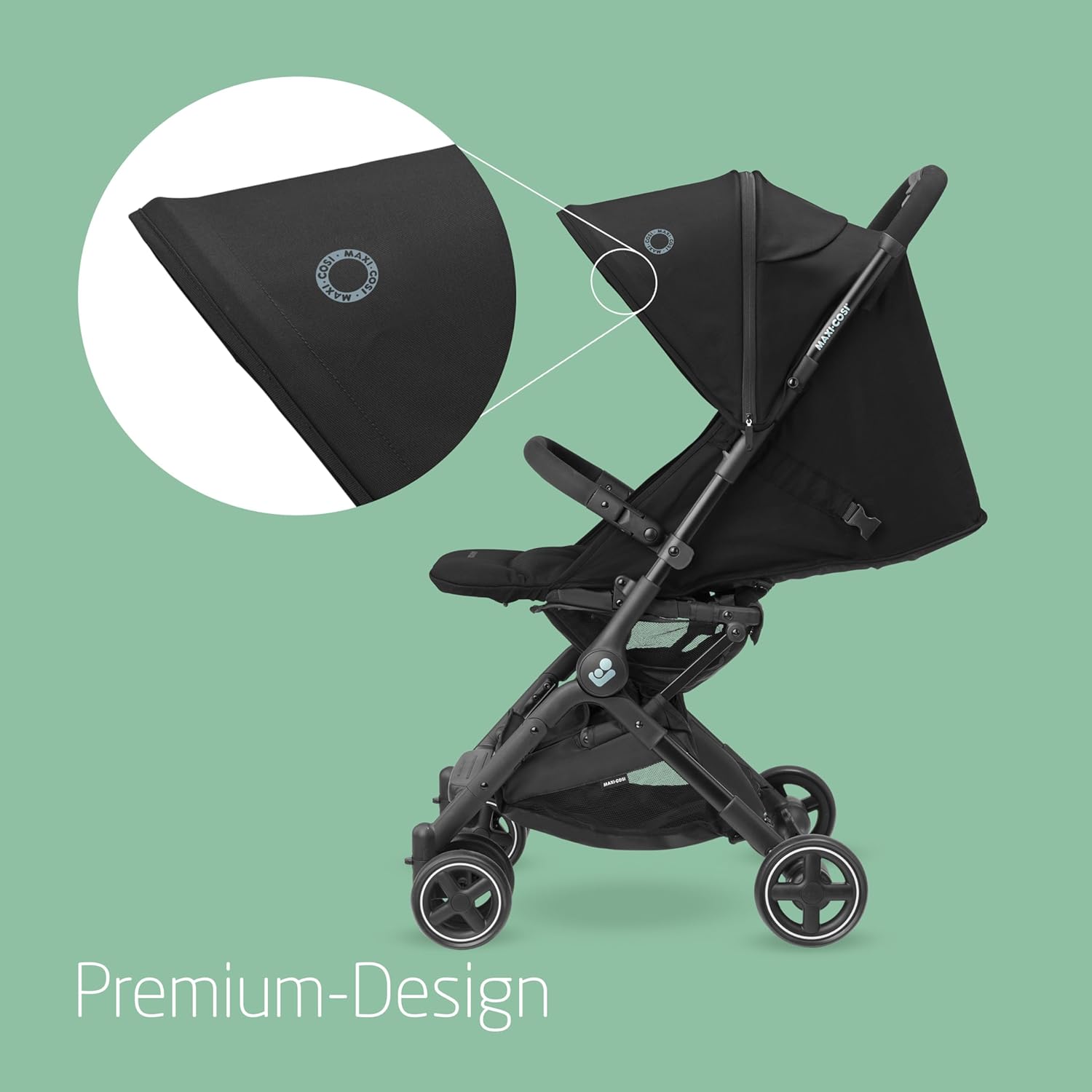 Maxi-Cosi Lara2 Baby Kinderwagen, 0–4 Jahre, 0–22 kg, federleichter, kompakter Buggy, 3 Liegepositionen, flache Liegeposition, klein zusammenklappbar, Schultergurt, Essential Graphite – Bild 45