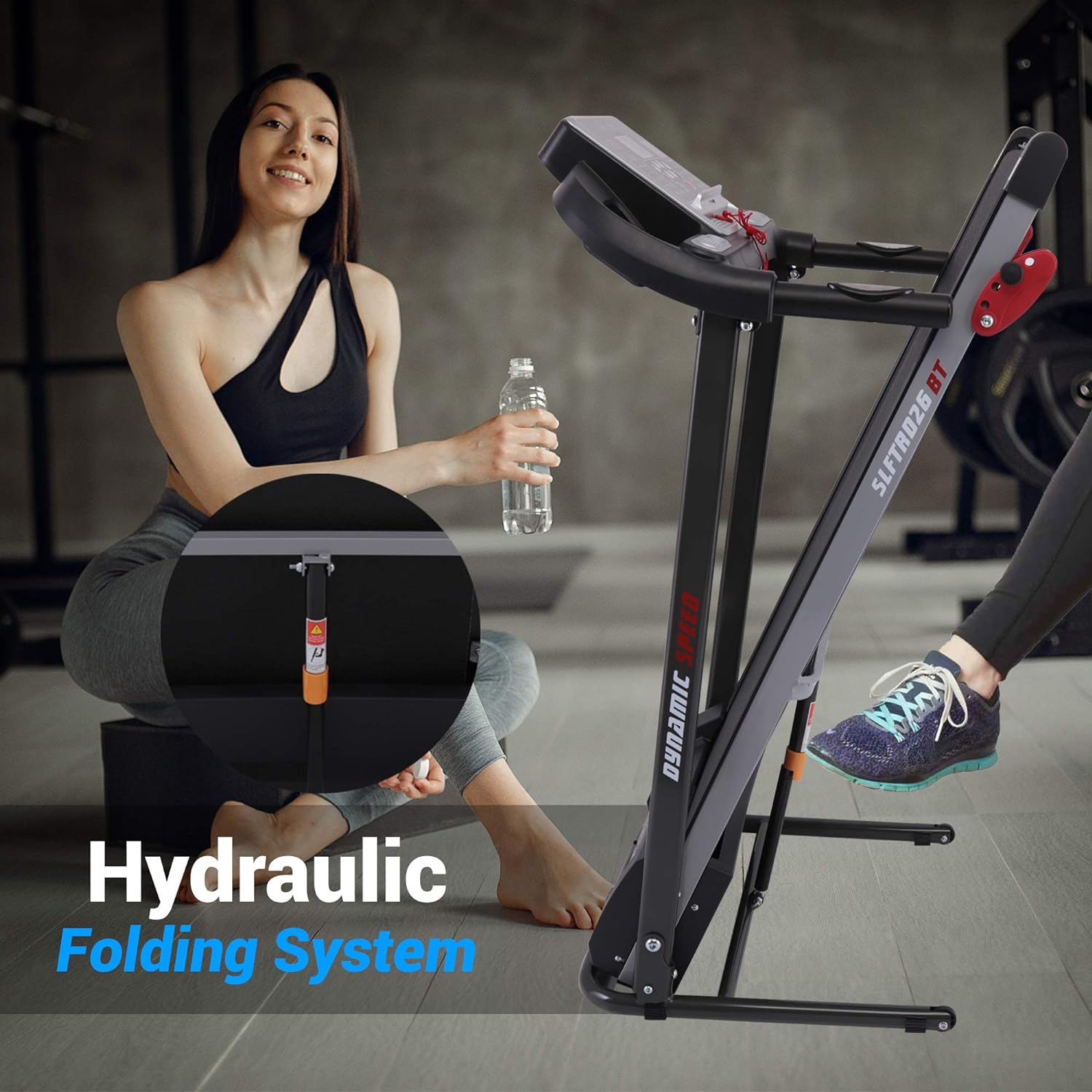 SereneLife Laufband für zuhause - Walking Pad klappbar, Running pad, mit LED-Anzeige,Treadmill for Home, Bluetooth App Sync, Digital Fitness, Walkpad mit Steigung, bis zu 10km/h – Bild 14