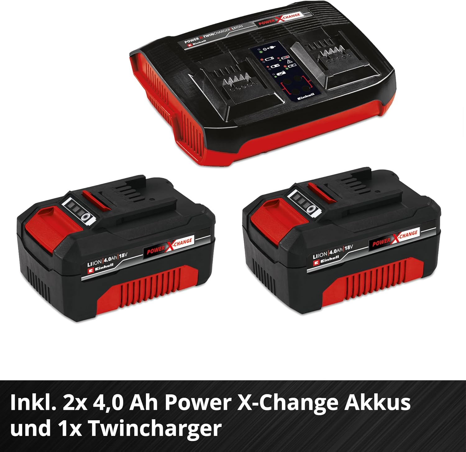Einhell Akku-Rasenmäher GE-CM 43 Li M Kit Power X-Change (36V, 43 cm Schnittbreite, bis 600 m², Brushless, Mulch-Kit, 63L Fangkorb, 25-75 mm Schnitthöhe, inkl. 2x 4,0Ah + 2x Ladegerät) – Bild 12