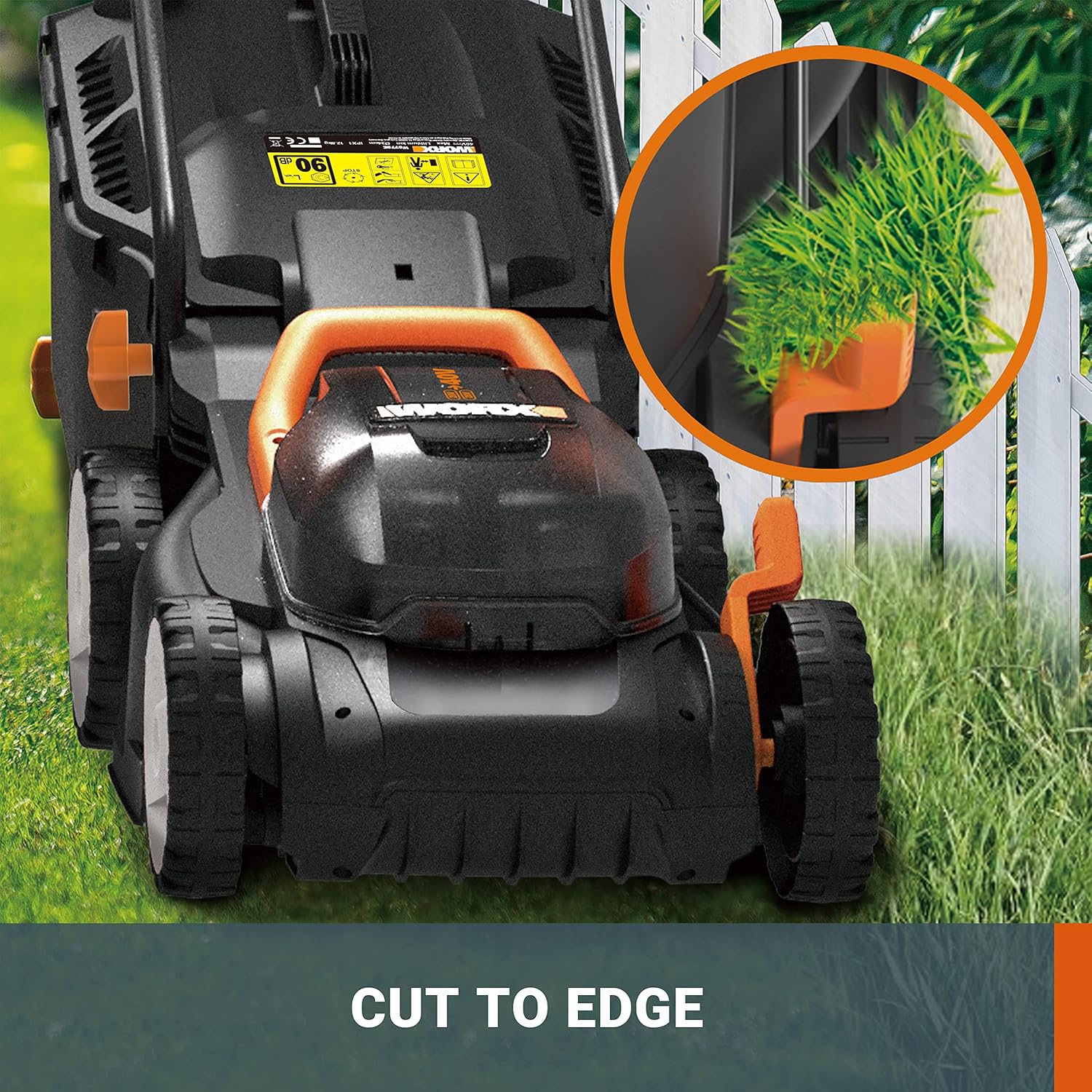 Worx Nitro 34 cm Akku-Rasenmher, Elektrischer Rasenmher, WG779E, 40 V PowerShare PRO 2 STK. 2,5 Ah Akku (Akkus & Ladegert inklusive) – Bild 4