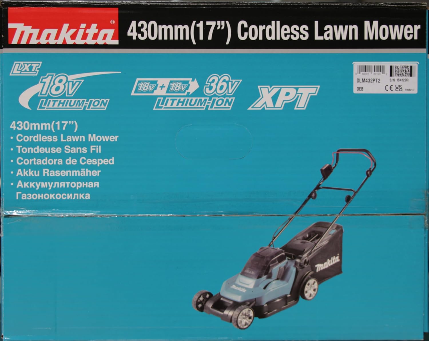Makita DLM432Z Akku-Rasenmäher 2x18 V (ohne Akku, ohne Ladegerät) – Bild 43