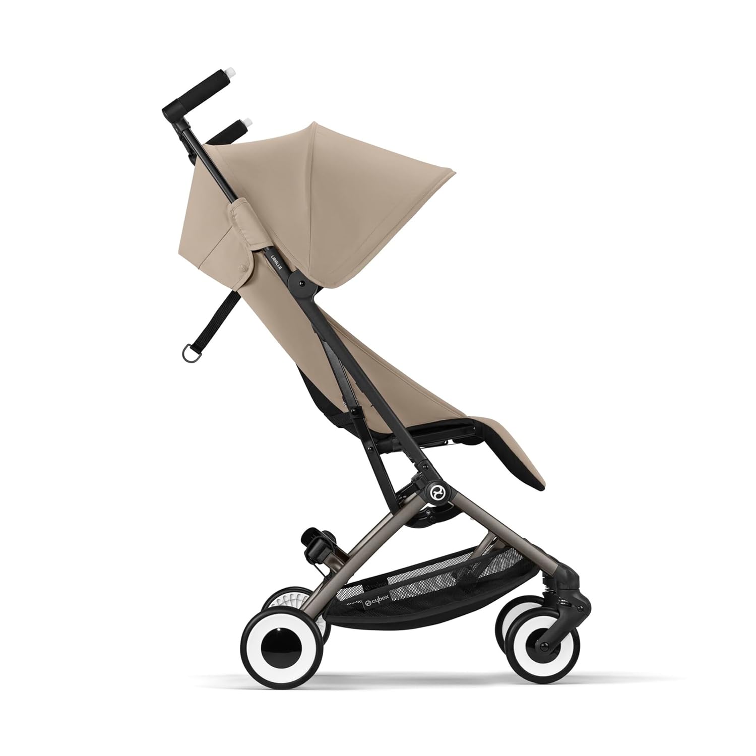 CYBEX Gold Kinderwagen Libelle mit One-Pull Harness, Von ca. 6 Monaten bis ca. 4 Jahre (max. 22 kg), Ultraleicht (nur 6 kg), Almond Beige (Beige mit taupefarbenem Rahmen) – Bild 9