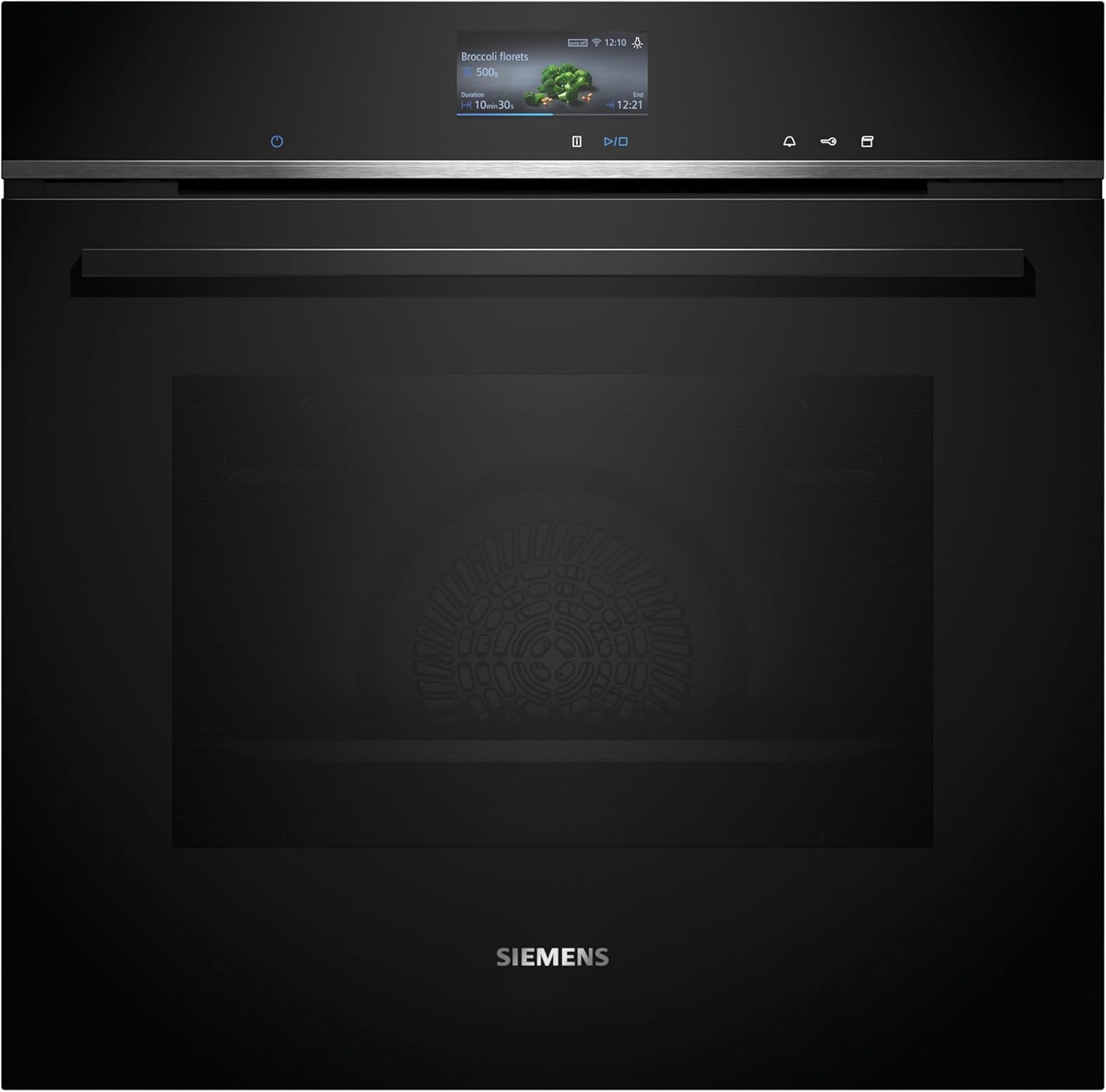 Siemens HB778G3B1,Q700 Smarter Einbau-Backofen, 60 x 60 cm, Made in Germany, Pyrolyse & Hydrolyse Selbstreinigung, Bratenthermometer, Air Fry, Backautomatik, Farbiger Touchscreen, 4D Heißluft, Schwarz – Bild 11