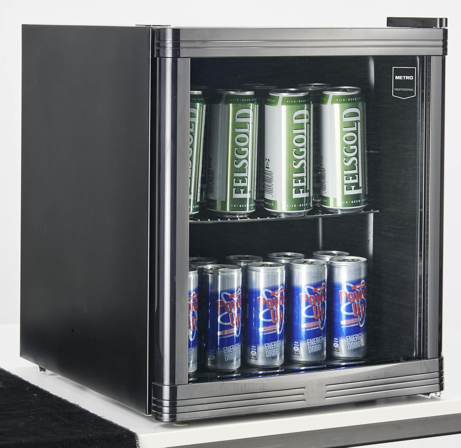METRO Professional Mini-Kühlschrank GPC1088, 88 L, 1.052 kWh/24h, 3 Edelstahl-Drahtböden, schwarz – Bild 28