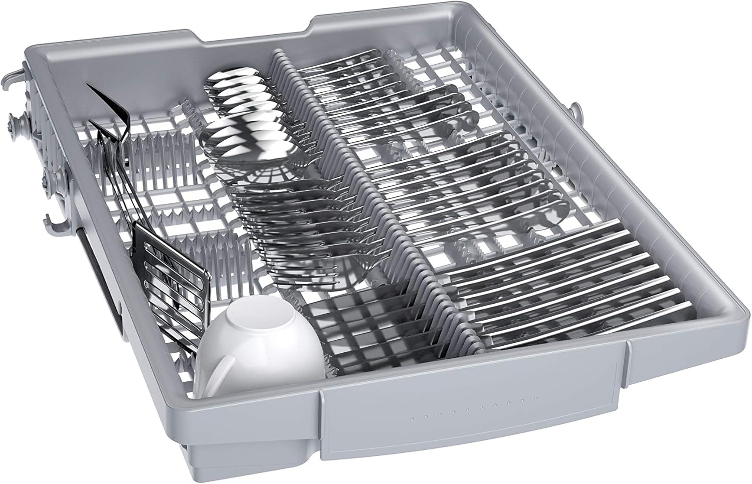 Bosch SPV2IKX10E Serie 2 Smarter Geschirrspüler vollintegriert, 45 cm breit, Besteckkorb, Extra Trocknen auf Knopfdruck, InfoLight roter Lichtpunkt am Boden, AquaStop Schutz gegen Wasserschäden, Weiß – Bild 30