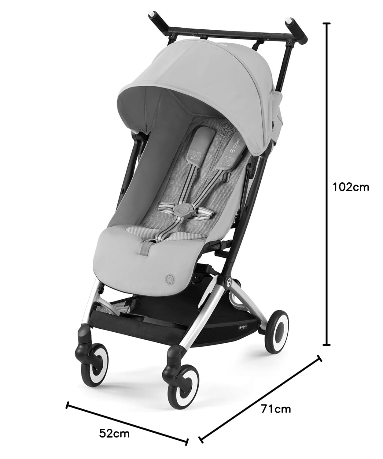 CYBEX Gold Kinderwagen Libelle mit One-Pull Harness, Von ca. 6 Monaten bis ca. 4 Jahre (max. 22 kg), Ultraleicht (nur 6 kg), Almond Beige (Beige mit taupefarbenem Rahmen) – Bild 24