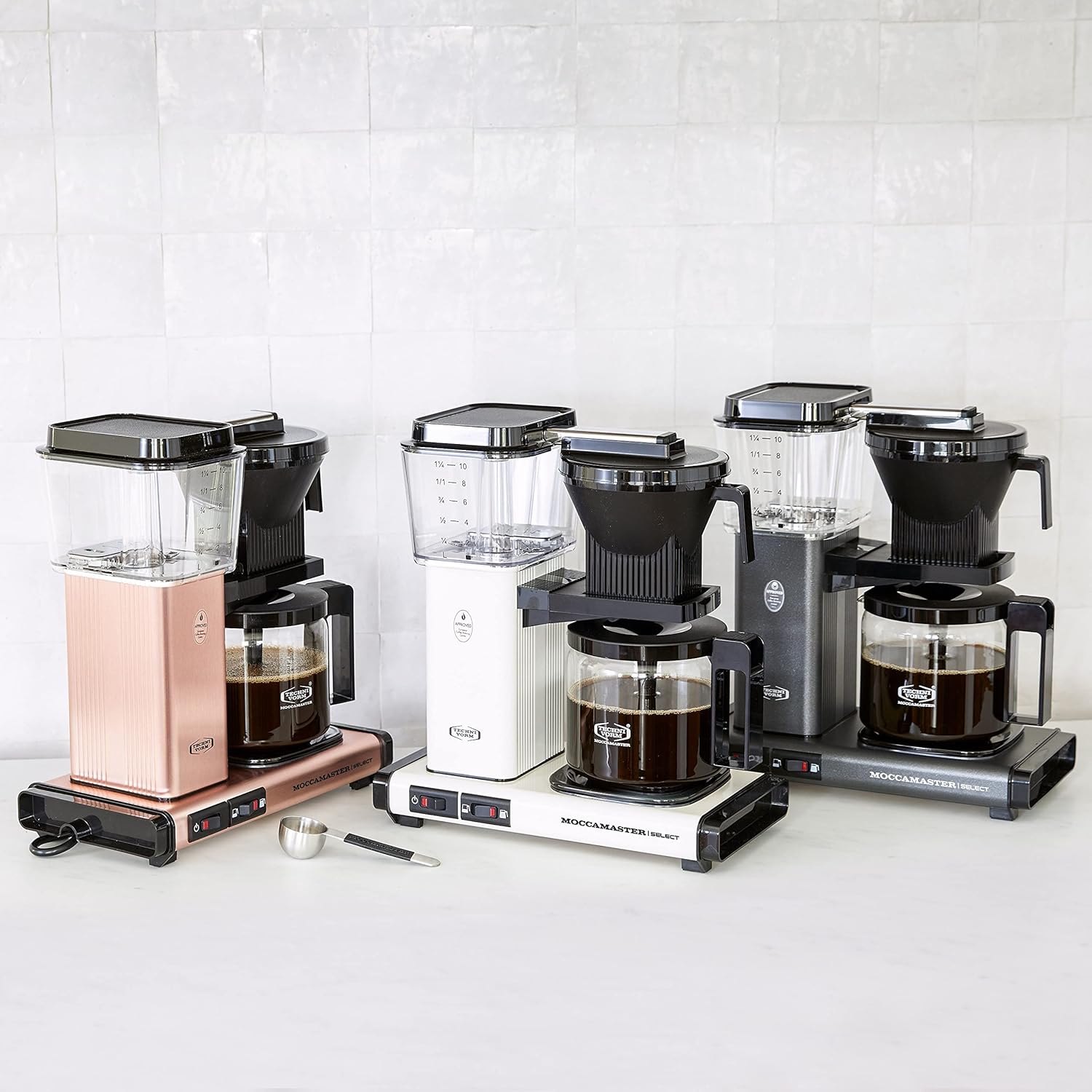 Moccamaster KBG Select, Kaffeemaschine, Retro Kaffeemaschine, Filterkaffee, Off-White, 1.25L – Bild 72