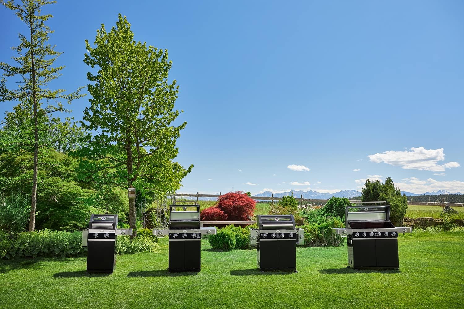 RÖSLE Elektrogrill BBQ-Portable Videro E2-P, tragbarer Tischgrill mit 2 Brennern, Warmhalterost und Deckel mit Glaseinsatz, pulverbeschichteter Stahl, schwarz/silbern – Bild 22