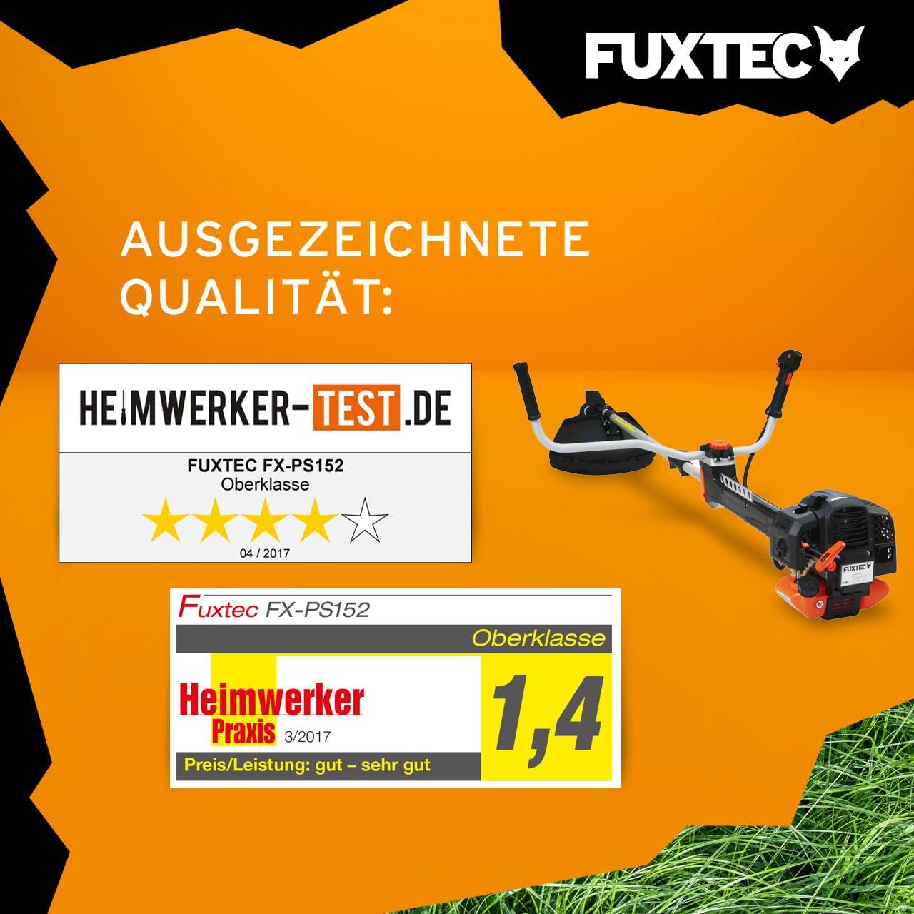 FUXTEC Profi Benzin Motorsense FX-PS162 – Profisense mit 62ccm, Faden und Komfort-Tragegurt – Rasentrimmer mit Antivibrationssystem – 2-Takt Freischneider Fadenspule – Bild 5