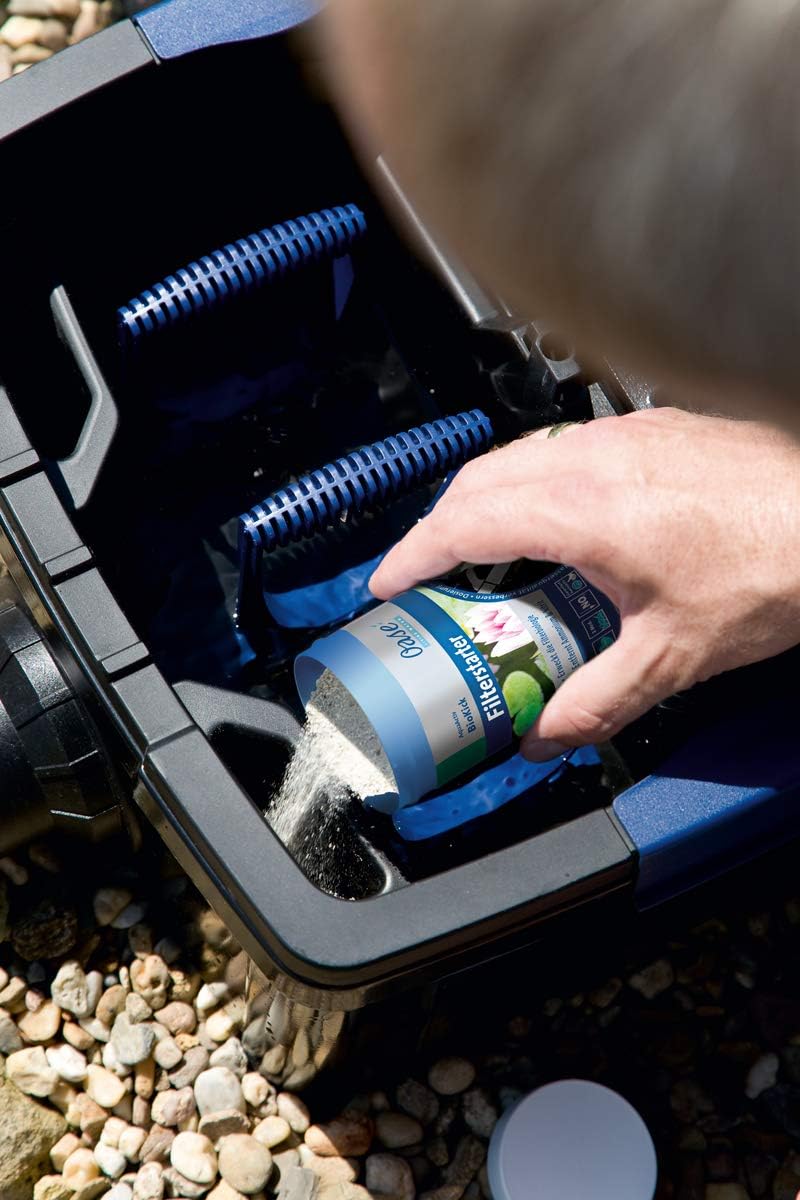 OASE 57377 Durchlauffilter BioSmart UVC 16000 geeignet für Teiche bis 16 m³, Filtersystem, Filterset inkl Filtermaterial und UVC Klärer, Schwarz – Bild 13