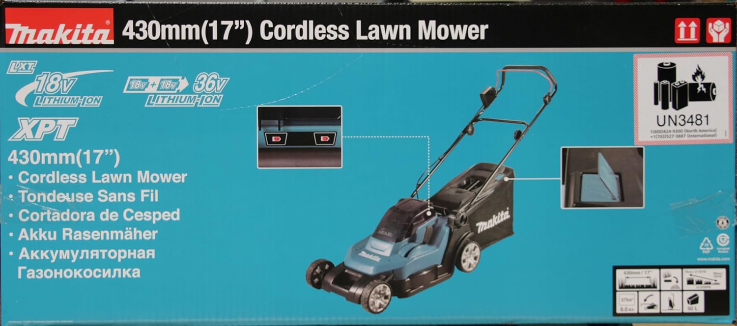 Makita DLM432Z Akku-Rasenmäher 2x18 V (ohne Akku, ohne Ladegerät) – Bild 42