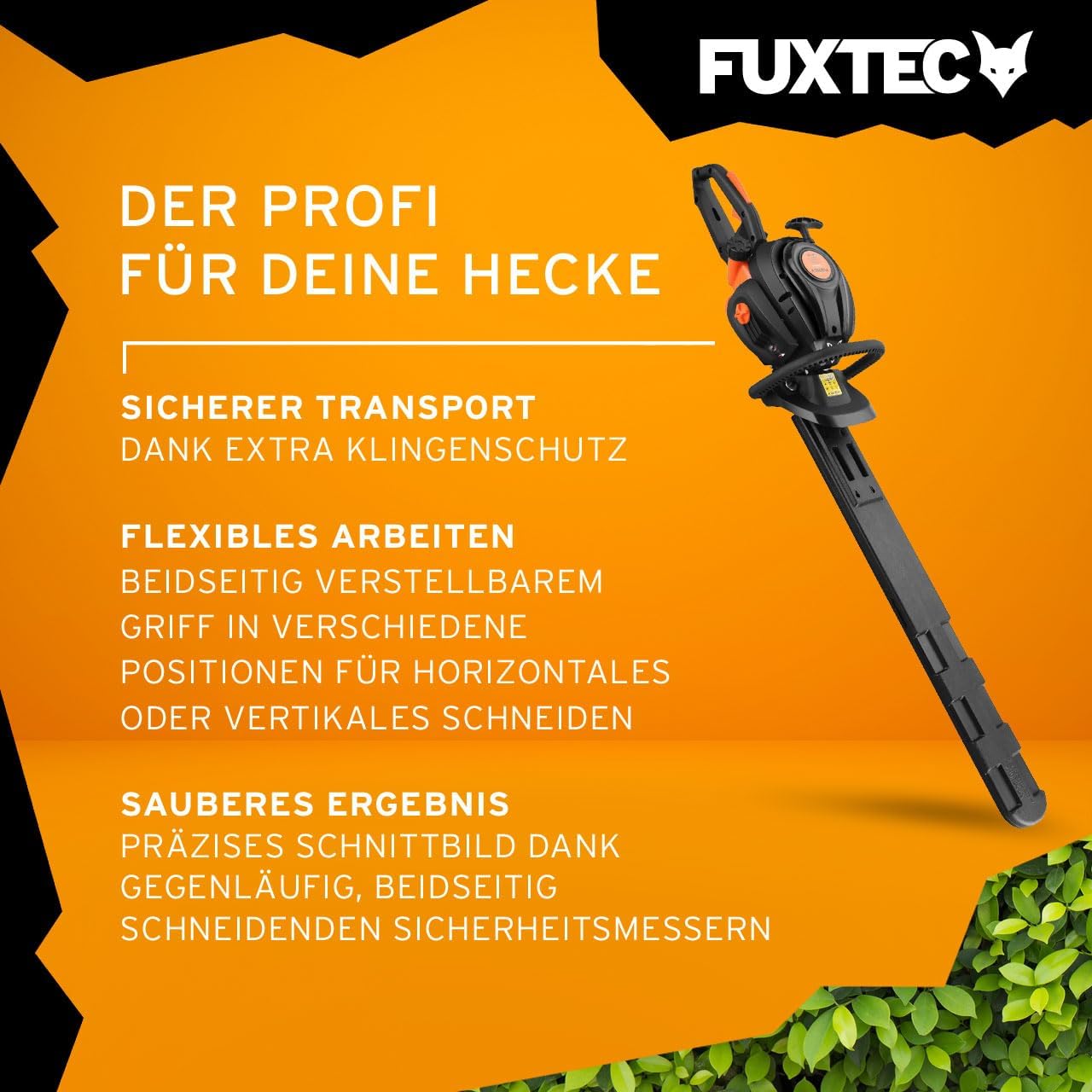Fuxtec Benzin Heckenschere Profi FX-MHP126 mit XXL-Schwertlänge 800 mm Schwert Freischneider – Bild 7