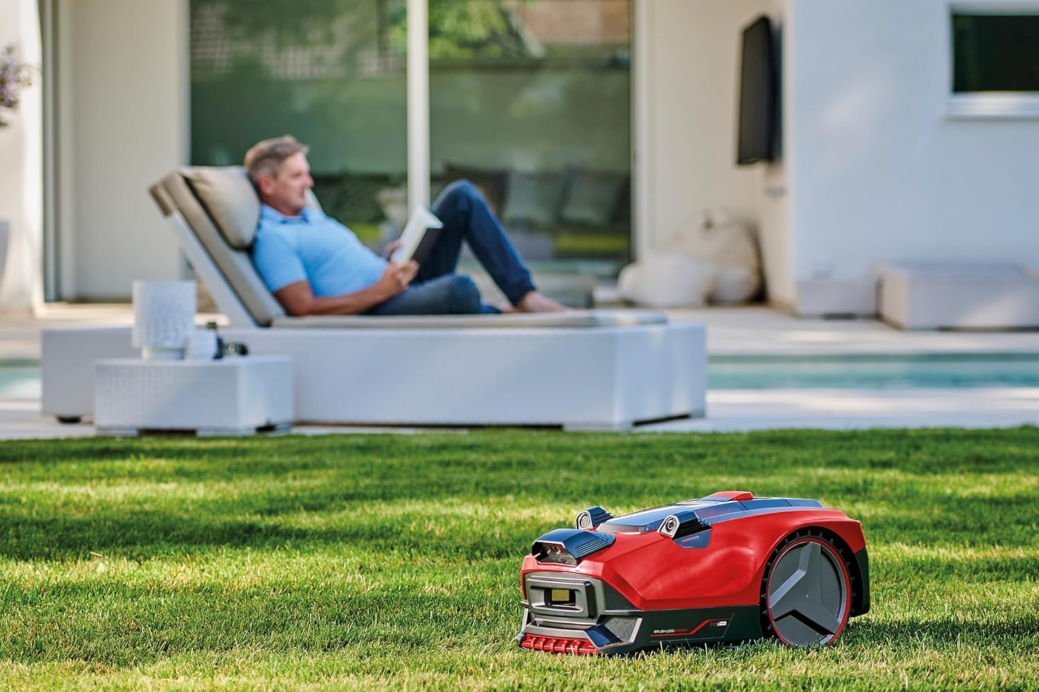 Einhell Akku-Rasenmäher GE-CM 43 Li M Kit Power X-Change (36V, 43 cm Schnittbreite, bis 600 m², Brushless, Mulch-Kit, 63L Fangkorb, 25-75 mm Schnitthöhe, inkl. 2x 4,0Ah + 2x Ladegerät) – Bild 27