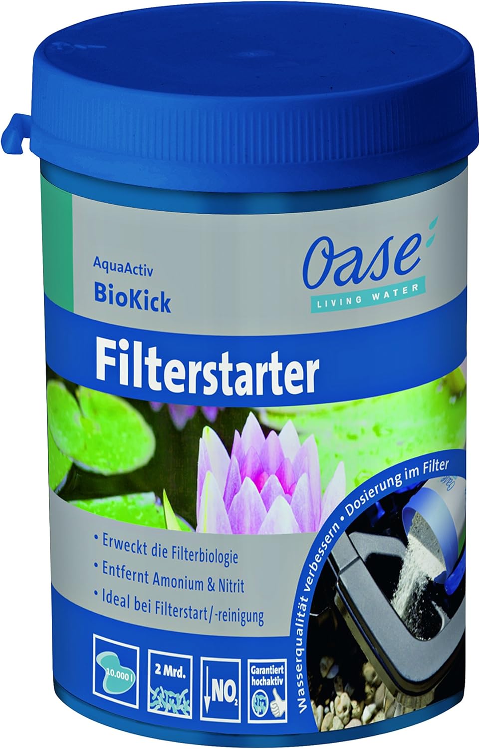 OASE 57377 Durchlauffilter BioSmart UVC 16000 geeignet für Teiche bis 16 m³, Filtersystem, Filterset inkl Filtermaterial und UVC Klärer, Schwarz – Bild 12