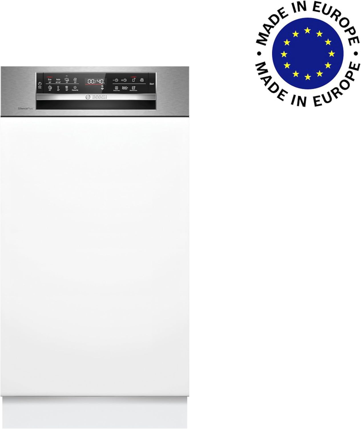 Bosch SPV2IKX10E Serie 2 Smarter Geschirrspüler vollintegriert, 45 cm breit, Besteckkorb, Extra Trocknen auf Knopfdruck, InfoLight roter Lichtpunkt am Boden, AquaStop Schutz gegen Wasserschäden, Weiß – Bild 93