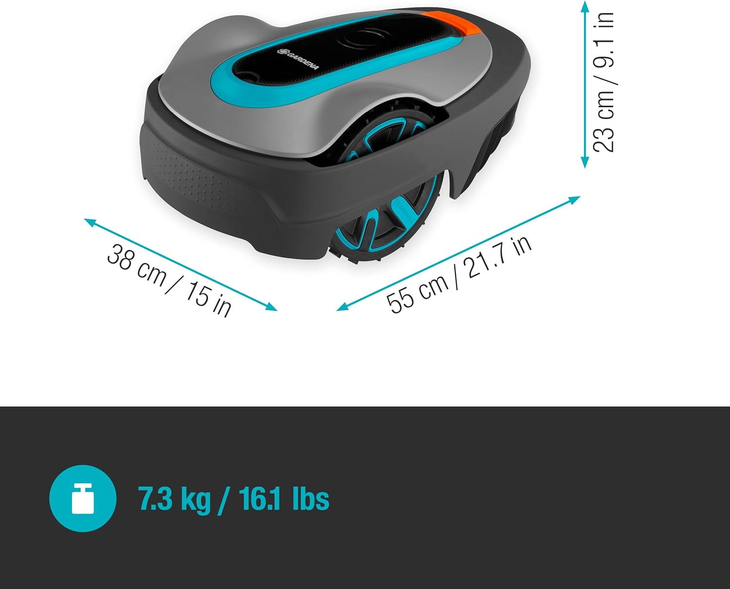 Gardena Mhroboter SILENO minimo 500 m: intelligenter Rasenmher mit optimaler Konnektivitt, mit Gardena Bluetooth App programmierbar, DE-Version (15202-20) – Bild 15