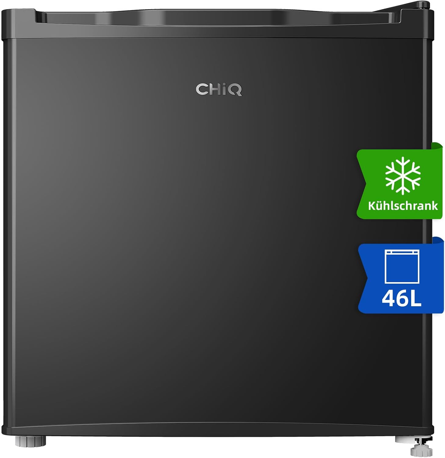CHIQ Mini Bar Fridge 46 L, Mini Fridge, 49.6 x 47.4 x 44.7 cm (H x W x D), E Energy Consumption 80 kWh per Year, Very Quiet 39 dB – Bild 14