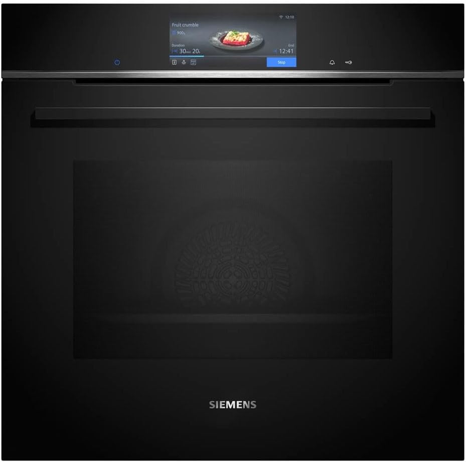 Siemens HB778G3B1,Q700 Smarter Einbau-Backofen, 60 x 60 cm, Made in Germany, Pyrolyse & Hydrolyse Selbstreinigung, Bratenthermometer, Air Fry, Backautomatik, Farbiger Touchscreen, 4D Heißluft, Schwarz – Bild 15