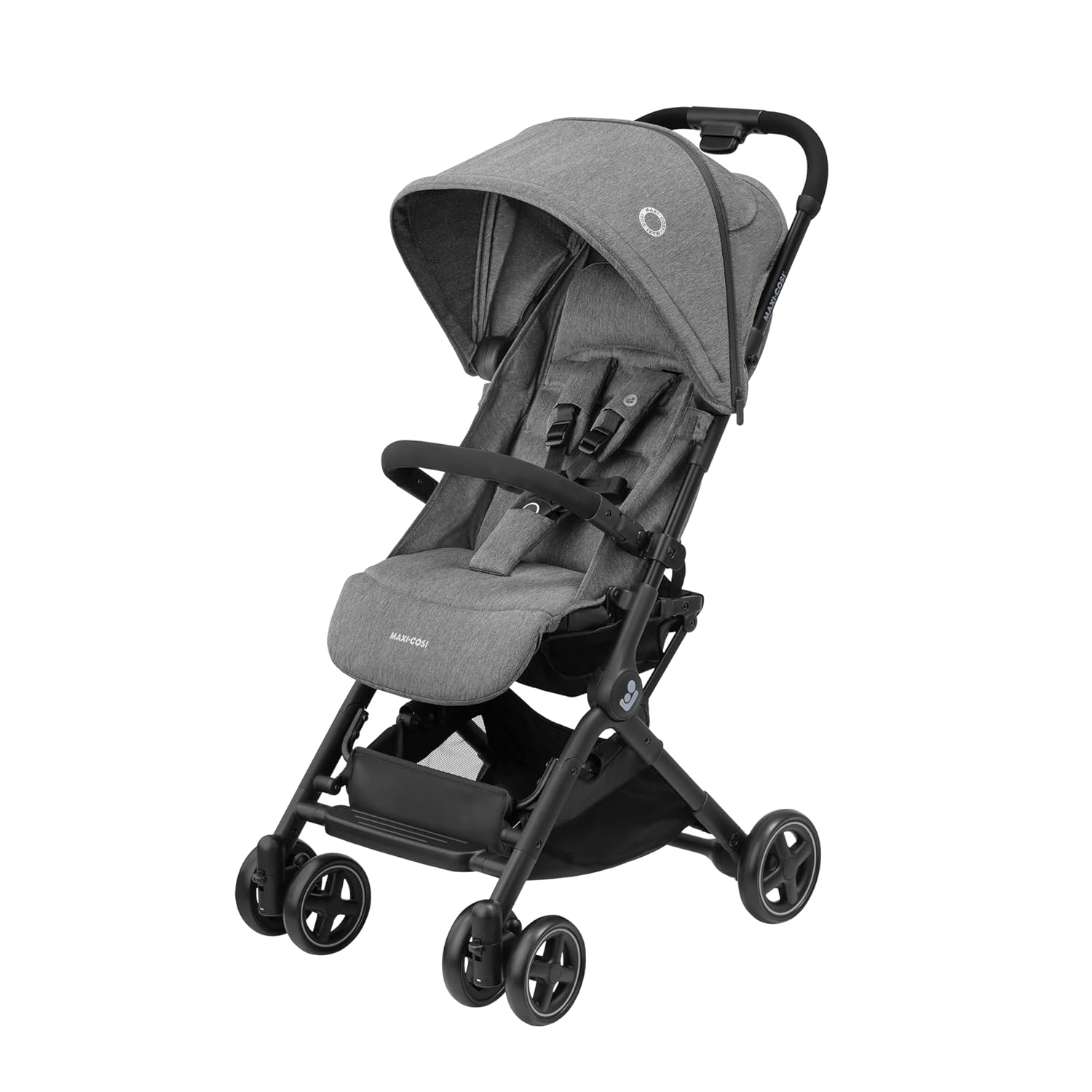 Maxi-Cosi Lara2 Baby Kinderwagen, 0–4 Jahre, 0–22 kg, federleichter, kompakter Buggy, 3 Liegepositionen, flache Liegeposition, klein zusammenklappbar, Schultergurt, Essential Graphite – Bild 7