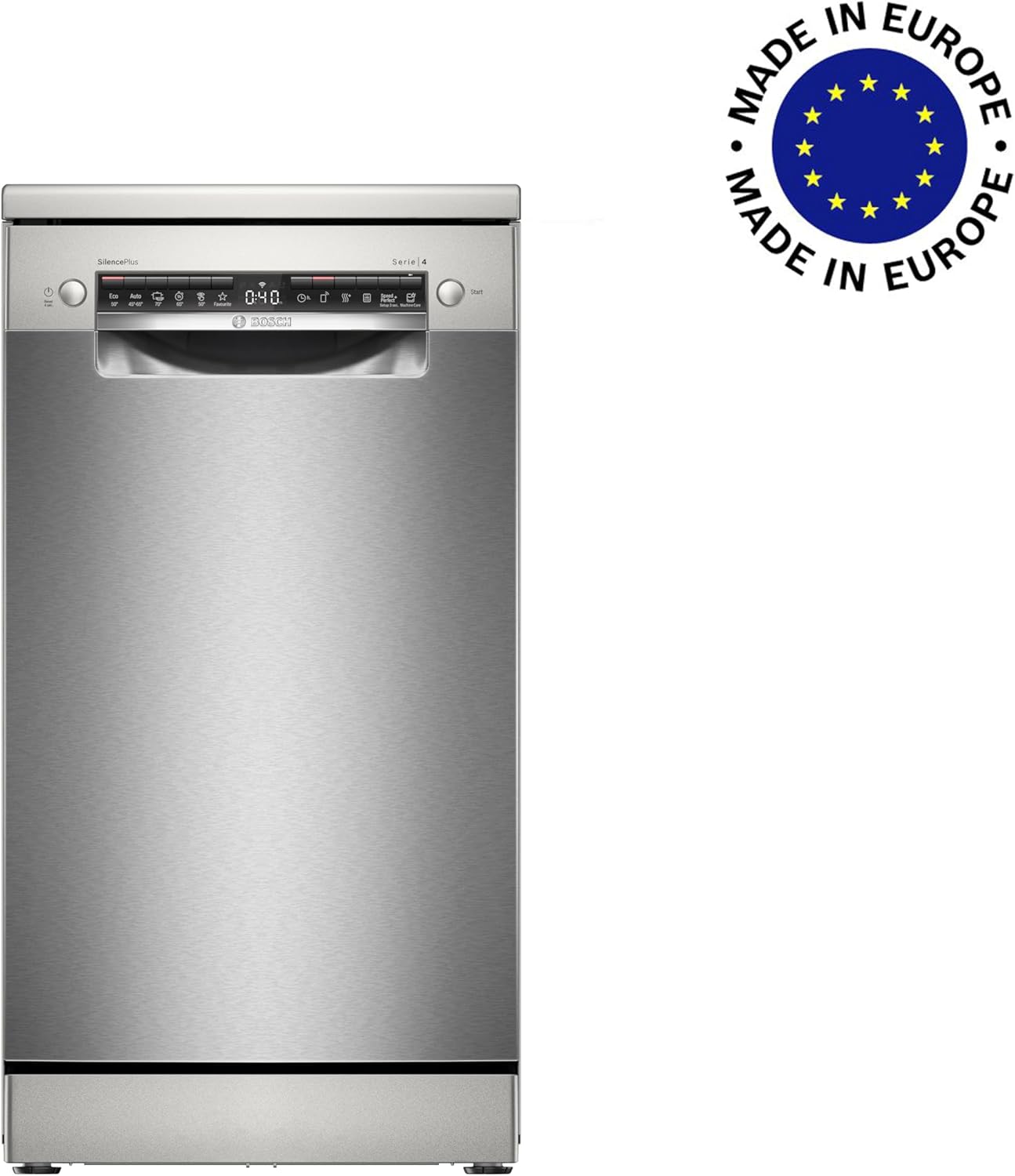 Bosch SPV2IKX10E Serie 2 Smarter Geschirrspüler vollintegriert, 45 cm breit, Besteckkorb, Extra Trocknen auf Knopfdruck, InfoLight roter Lichtpunkt am Boden, AquaStop Schutz gegen Wasserschäden, Weiß – Bild 80