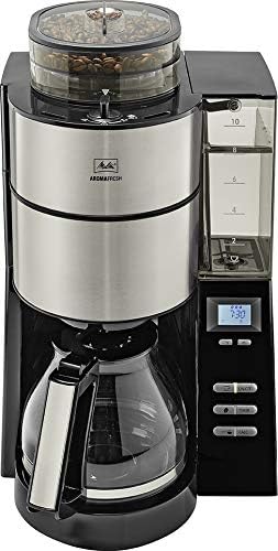 Melitta AromaFresh - Filterkaffeemaschine - mit Glaskanne - integriertes Mahlwerk - Timer Funktion - 10 Tassen - Pure Black – Bild 46