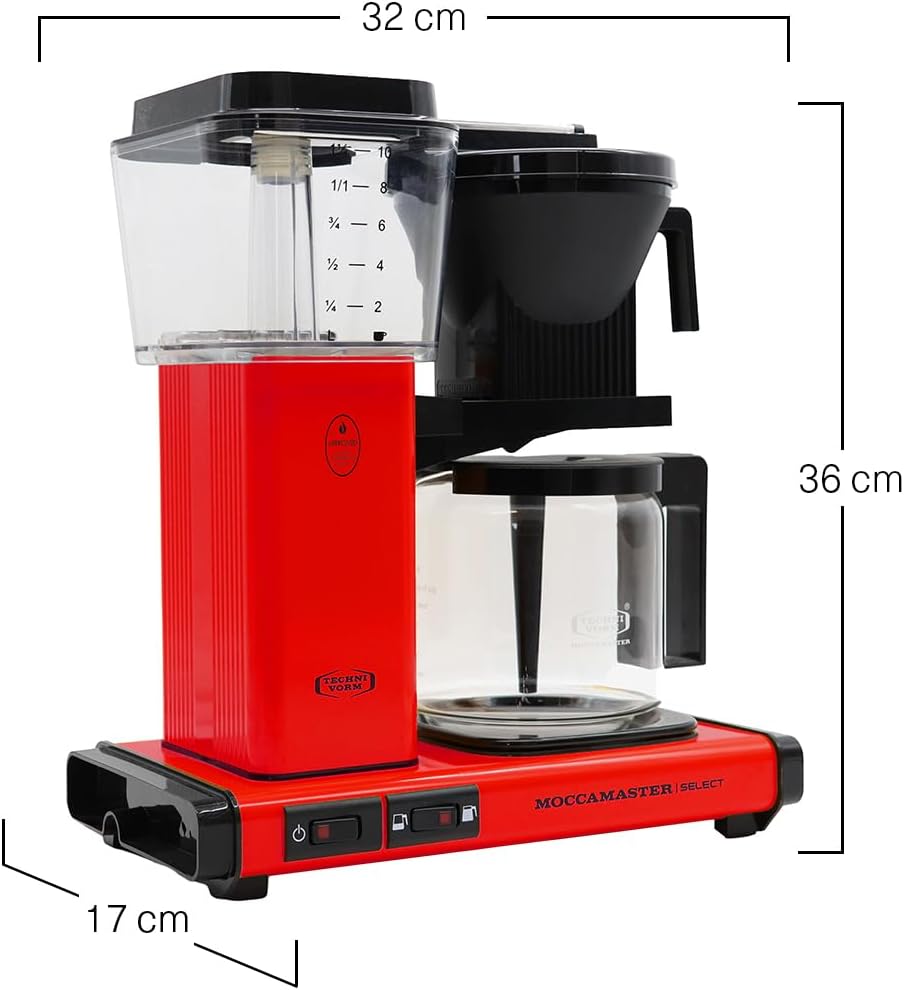 Moccamaster KBG Select, Kaffeemaschine, Retro Kaffeemaschine, Filterkaffee, Off-White, 1.25L – Bild 85