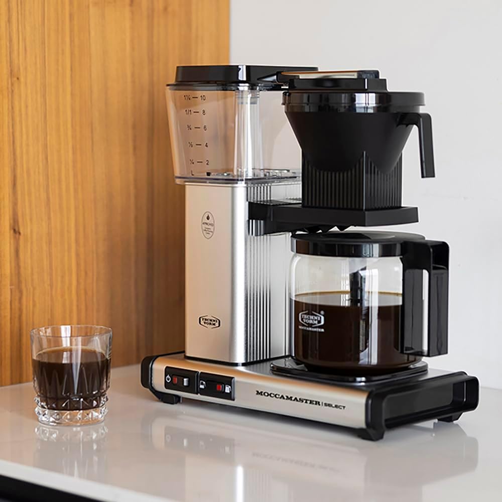 Moccamaster KBG Select, Kaffeemaschine, Retro Kaffeemaschine, Filterkaffee, Off-White, 1.25L – Bild 54