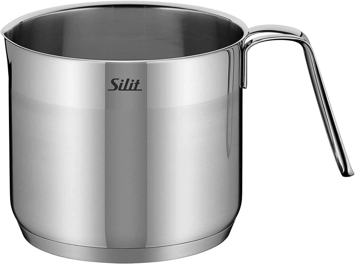 Silit Toskana Topfset induktionsgeeignet 10-teilig, Kochtopf Set mit Glasdeckel, Induktionskochtöpfe, Milchtopf, Dämpfer, Pfanne, Edelstahl teilmattiert, Induktions Töpfe Set unbeschichtet – Bild 8