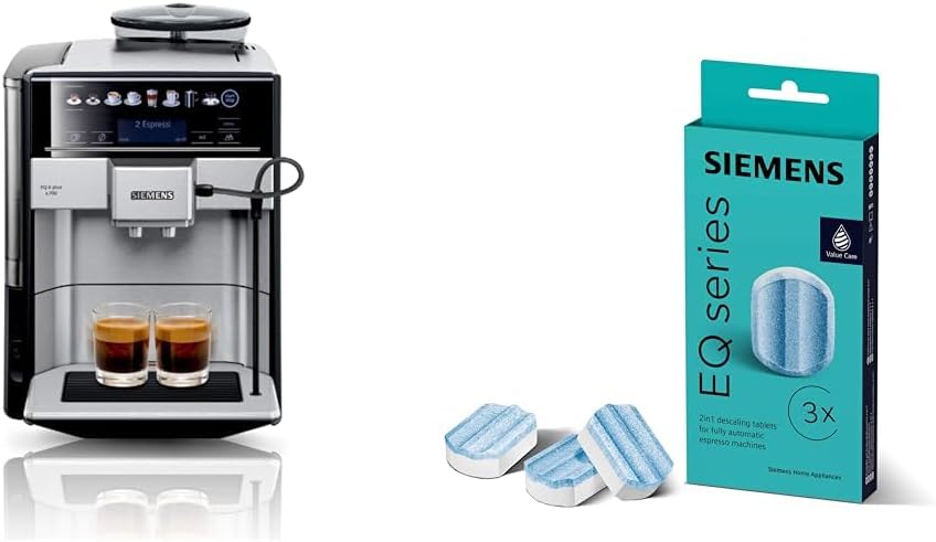 SIEMENS Kaffeevollautomat EQ6 plus s700 TE657503DE, für viele Kaffeespezialitäten, Milch-Aufschäumdüse, Keramikmahlwerk, Doppeltassenfunktion, Antikalk, automatische Dampfreinigung, 1500 W, edelstahl – Bild 16