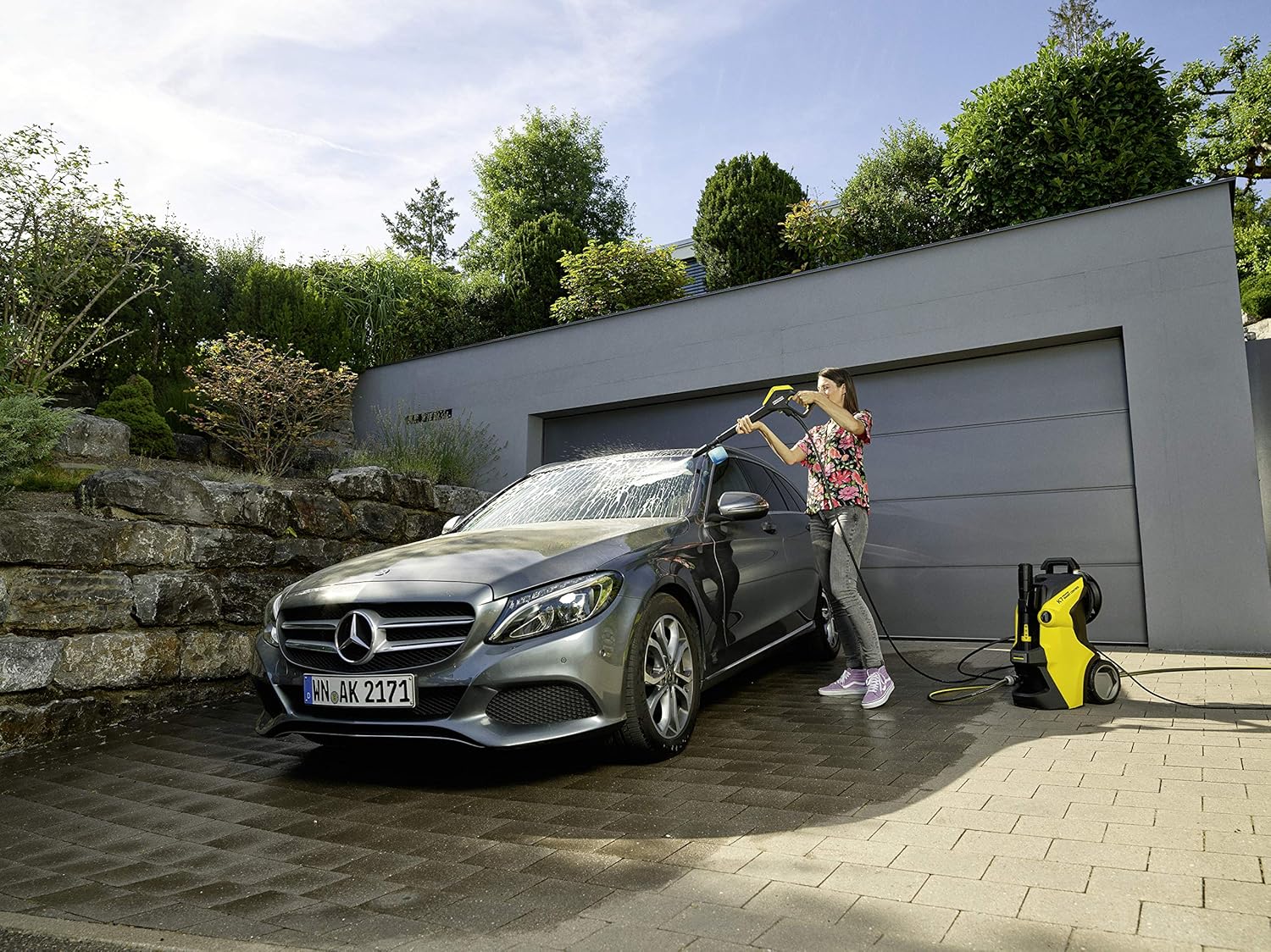 Krcher Hochdruckreiniger K 7 Premium Power Home, Druck: 180 bar, Durchfluss: 600 l/h, Flchenleistung: 60 m/h, Leistung: 3.000 W, Schlauchtrommel, mit Pistole, Dreckfrser, Strahlrohr – Bild 30