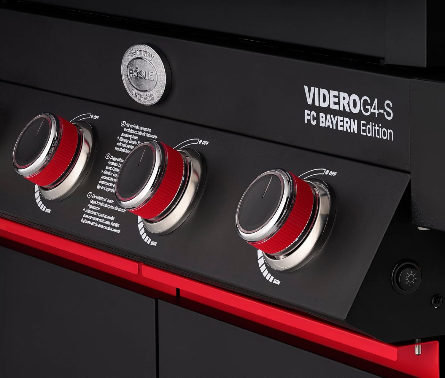 RÖSLE Elektrogrill BBQ-Portable Videro E2-P, tragbarer Tischgrill mit 2 Brennern, Warmhalterost und Deckel mit Glaseinsatz, pulverbeschichteter Stahl, schwarz/silbern – Bild 44