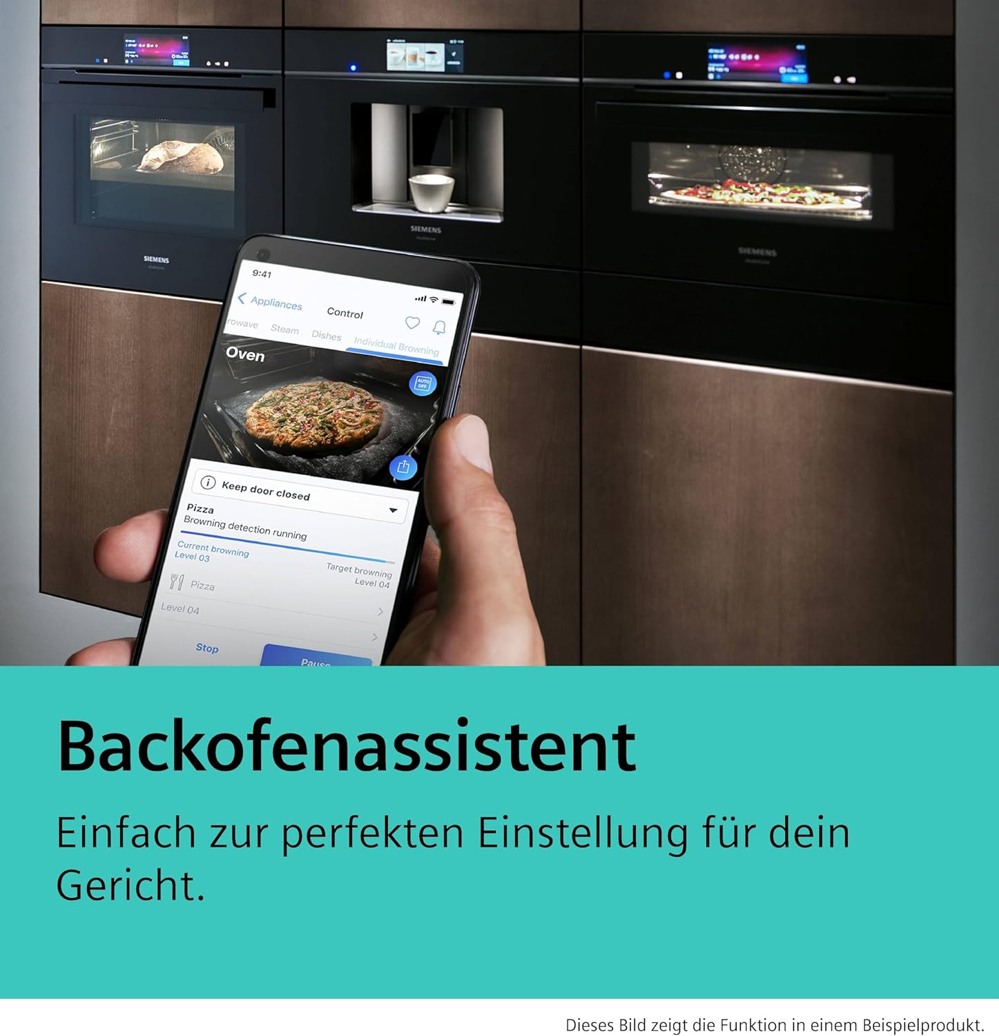 Siemens HB778G3B1,Q700 Smarter Einbau-Backofen, 60 x 60 cm, Made in Germany, Pyrolyse & Hydrolyse Selbstreinigung, Bratenthermometer, Air Fry, Backautomatik, Farbiger Touchscreen, 4D Heißluft, Schwarz – Bild 67