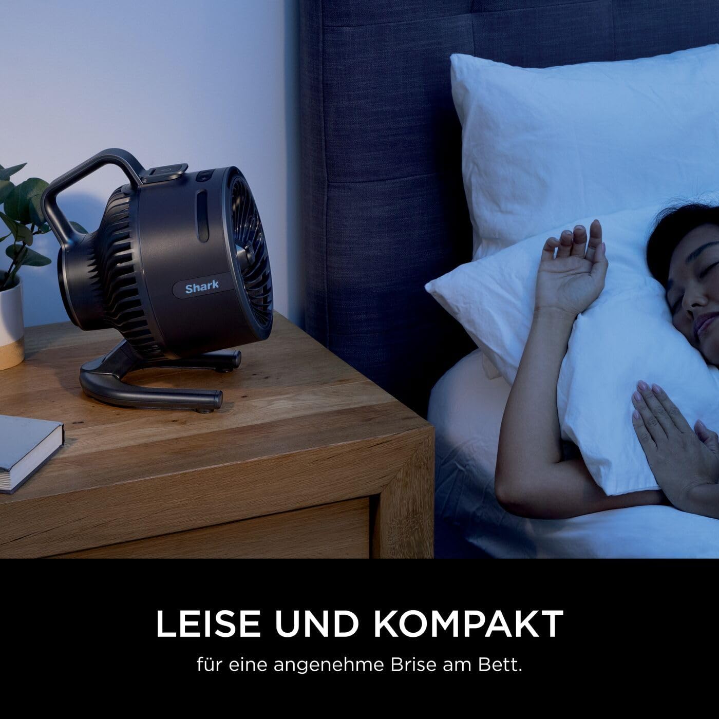 Shark FlexBreeze Ventilator Leise, Hybrid Ventilator Kabelgebunden & Kabellos, Tragbar, für Innen- und Außenbereich, UV- & Wasserbeständig, Ultraleistungsstark, Ultraleise, Weiß FA220EU – Bild 20