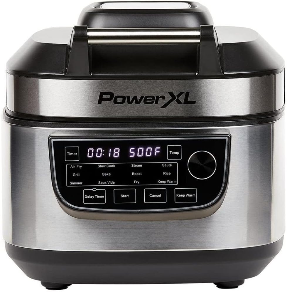 PowerXL MultiCooker - 12 in 1 Multikocher mit Warmhaltefunktion - Heißluftfritteuse, Backofen, Bratpfanne, Reiskocher uvm. - 5,7 Liter Fassungsvermögen - 12 Kochprogramme - Airfryer - Kaloriensparend – Bild 2