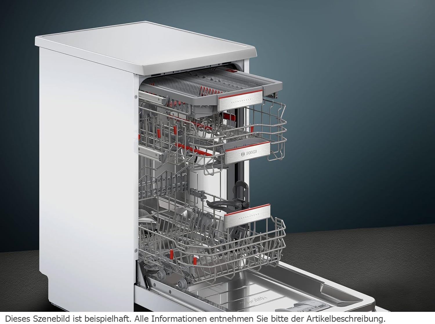 Bosch SPV2IKX10E Serie 2 Smarter Geschirrspüler vollintegriert, 45 cm breit, Besteckkorb, Extra Trocknen auf Knopfdruck, InfoLight roter Lichtpunkt am Boden, AquaStop Schutz gegen Wasserschäden, Weiß – Bild 50