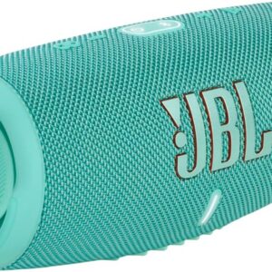 JBL Charge 5 Bluetooth-Lautsprecher in Schwarz – Wasserfeste, portable Boombox mit integrierter Powerbank – Eine Akku-Ladung für bis zu 20 Stunden kabellosen Musikgenuss