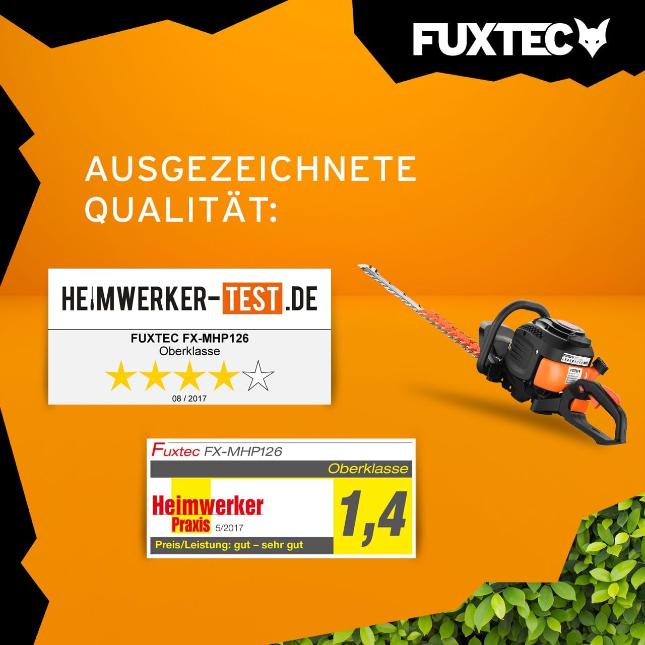Fuxtec Benzin Heckenschere Profi FX-MHP126 mit XXL-Schwertlänge 800 mm Schwert Freischneider – Bild 5