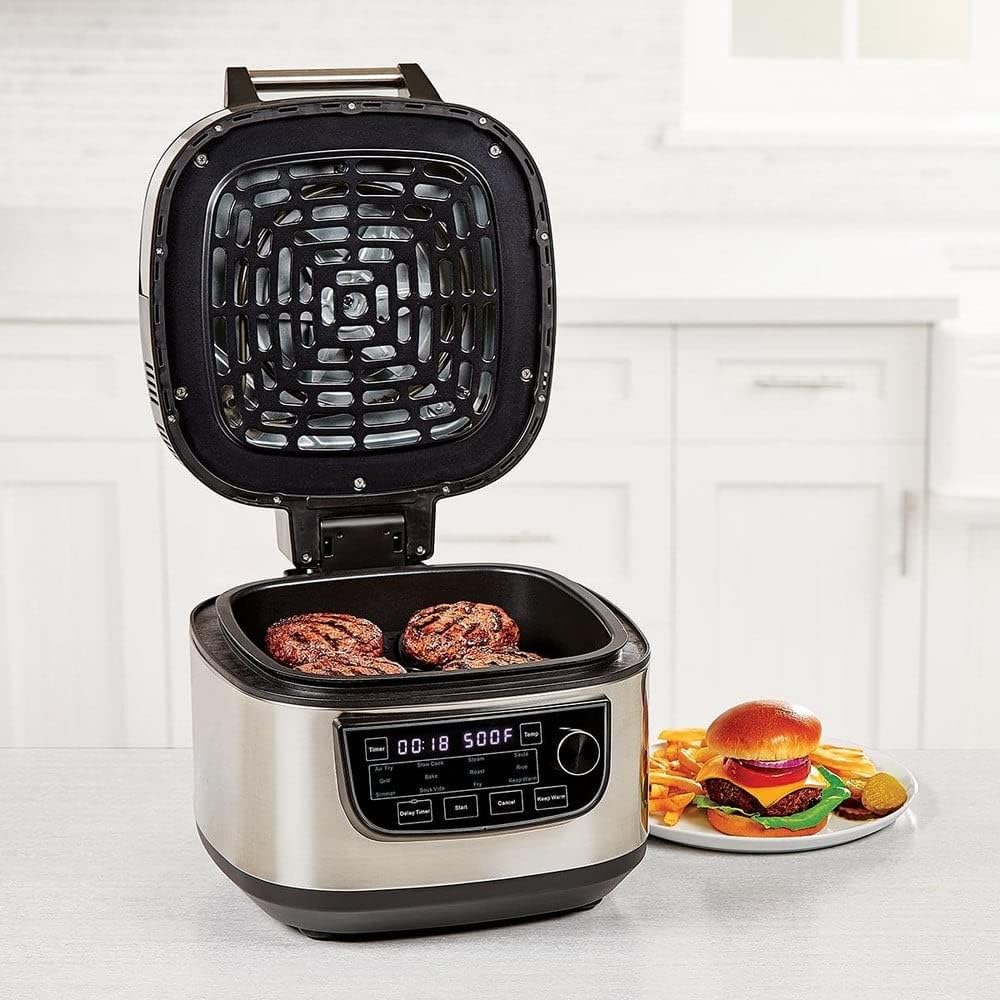PowerXL MultiCooker - 12 in 1 Multikocher mit Warmhaltefunktion - Heißluftfritteuse, Backofen, Bratpfanne, Reiskocher uvm. - 5,7 Liter Fassungsvermögen - 12 Kochprogramme - Airfryer - Kaloriensparend – Bild 21