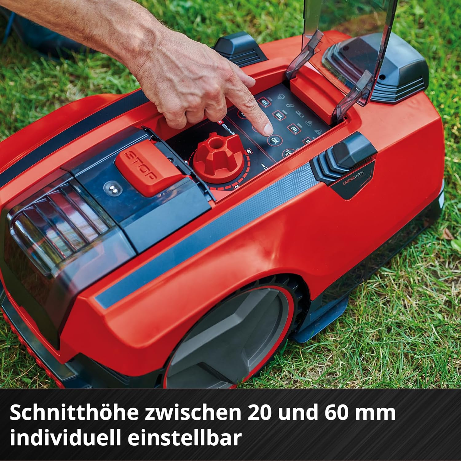 Einhell Akku-Rasenmäher GE-CM 43 Li M Kit Power X-Change (36V, 43 cm Schnittbreite, bis 600 m², Brushless, Mulch-Kit, 63L Fangkorb, 25-75 mm Schnitthöhe, inkl. 2x 4,0Ah + 2x Ladegerät) – Bild 31