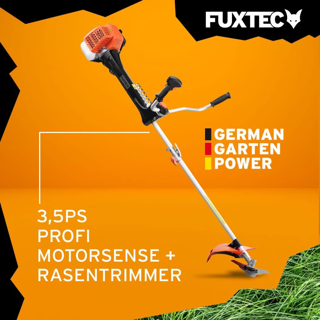 FUXTEC Profi Benzin Motorsense FX-PS162 – Profisense mit 62ccm, Faden und Komfort-Tragegurt – Rasentrimmer mit Antivibrationssystem – 2-Takt Freischneider Fadenspule – Bild 12