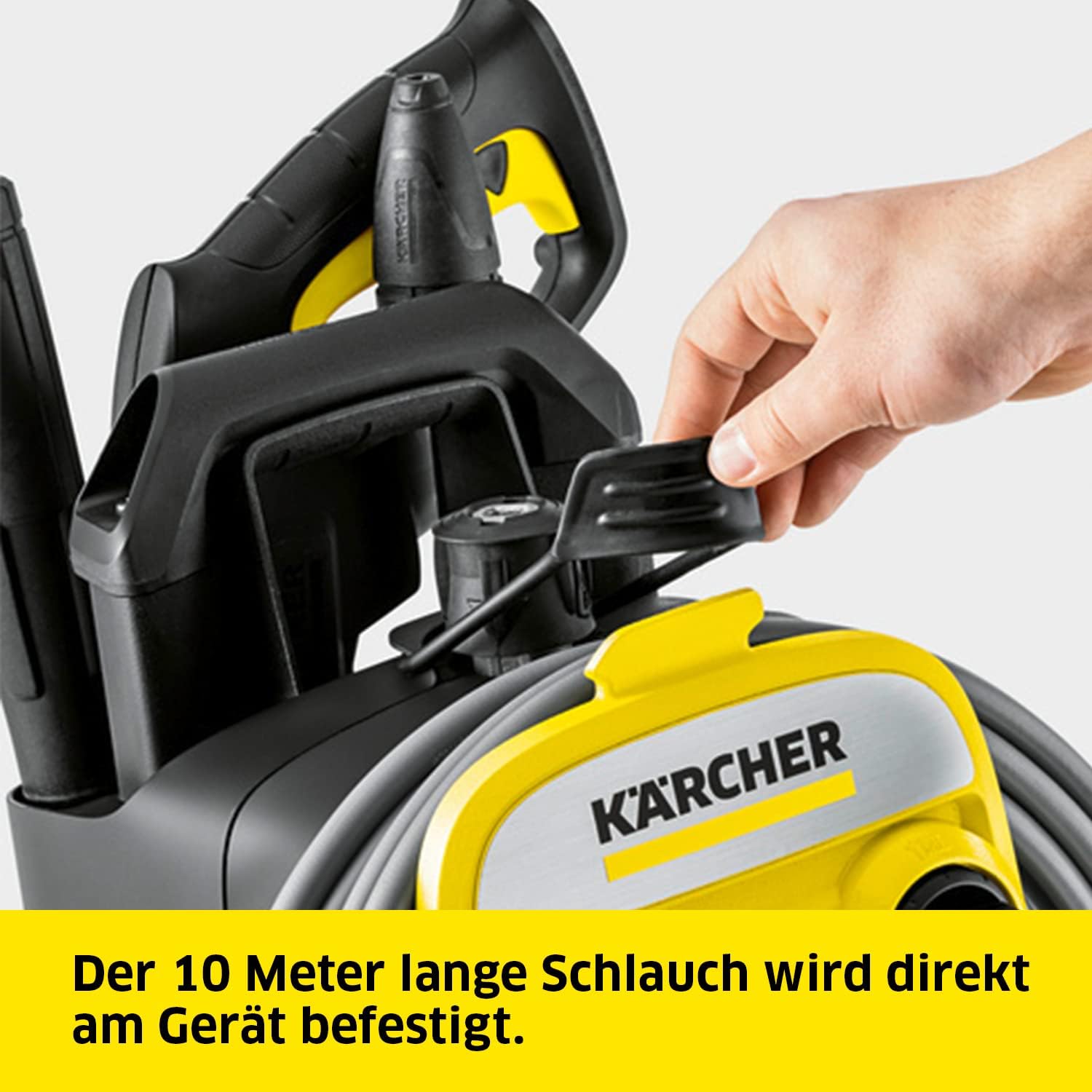 Krcher Hochdruckreiniger K 7 Premium Power Home, Druck: 180 bar, Durchfluss: 600 l/h, Flchenleistung: 60 m/h, Leistung: 3.000 W, Schlauchtrommel, mit Pistole, Dreckfrser, Strahlrohr – Bild 44