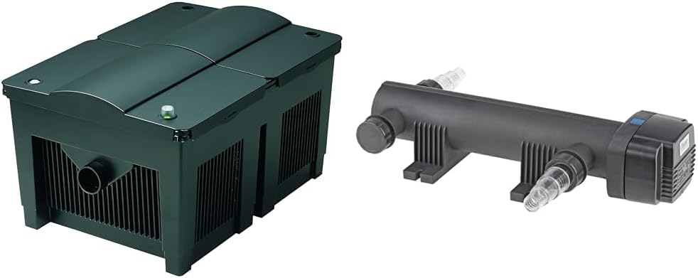 OASE 57377 Durchlauffilter BioSmart UVC 16000 geeignet für Teiche bis 16 m³, Filtersystem, Filterset inkl Filtermaterial und UVC Klärer, Schwarz – Bild 47