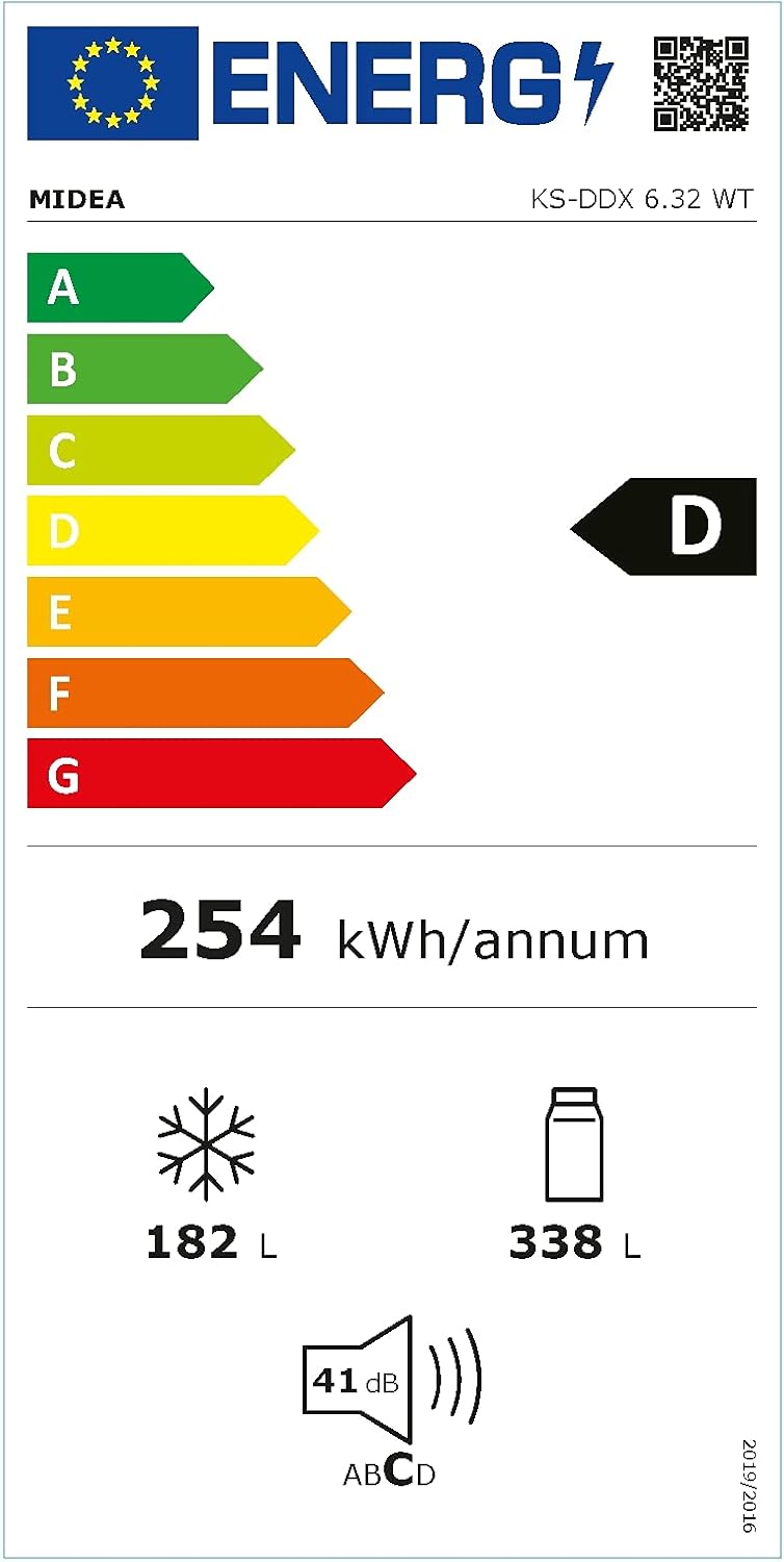 Midea KS-DDX 6.32 WT Side-by-Side Kühl-/Gefrierkombination/ 178,8 cm Hhe/ 254 kWh/Jahr/No Frost/Dual Inverter Compressor/mit 3in1 Wasser-/Eisspender und Wassertank, Dark Inox – Bild 35