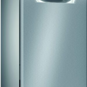 Bosch SPS4HMI61E Serie 4 Freistehender Geschirrspüler / E / 45 cm / Edelstahl / 76 kWh/100 Zyklen / 10 MGD / SuperSilence / Extra Trocknen / VarioSchublade / Home Connect