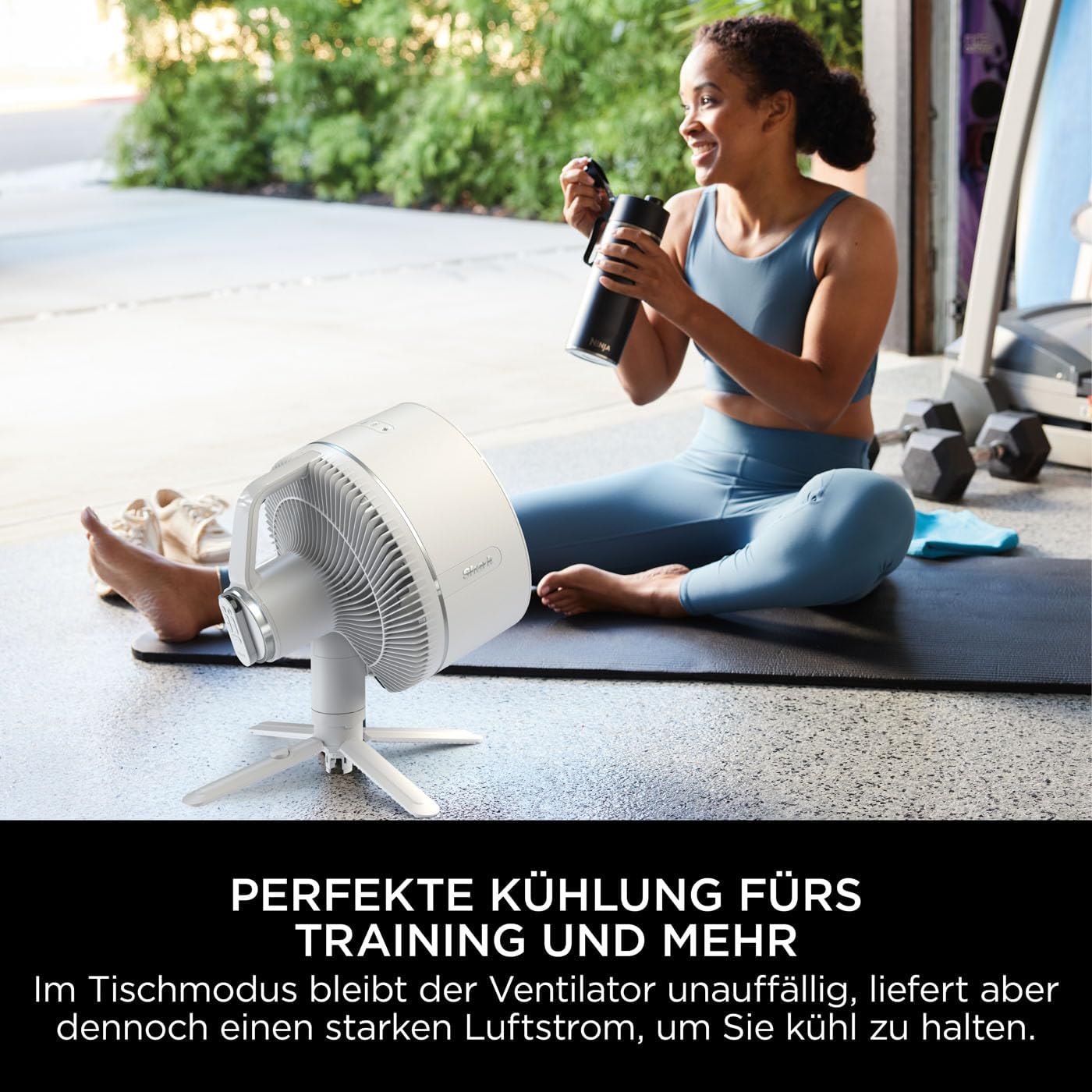 Shark FlexBreeze Ventilator Leise, Hybrid Ventilator Kabelgebunden & Kabellos, Tragbar, für Innen- und Außenbereich, UV- & Wasserbeständig, Ultraleistungsstark, Ultraleise, Weiß FA220EU – Bild 13